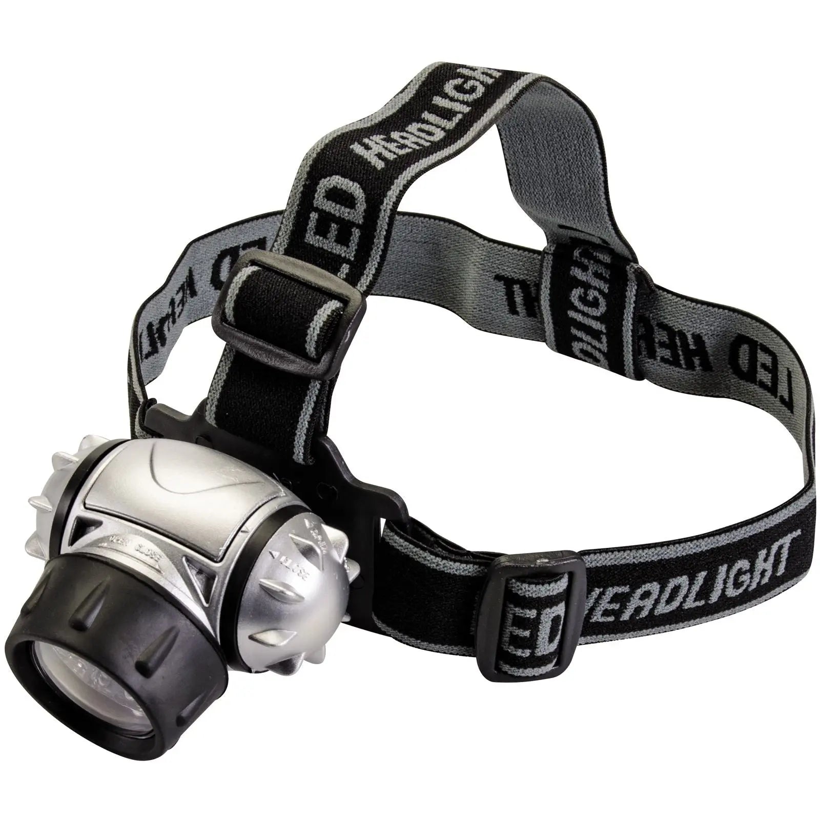 Silverline 12 LED Multi-Mode Headlamp Light Water Resistant Bike 