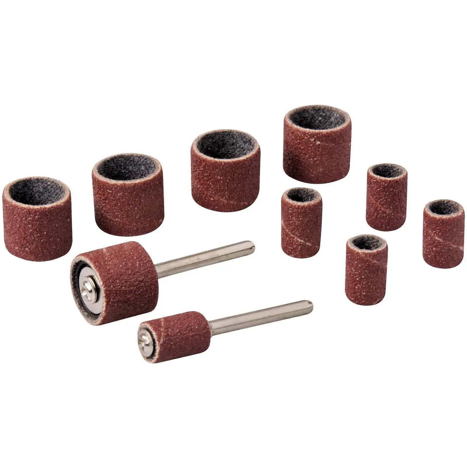Silverline 12 Piece Drum Sanding Kit Rotary Hobby Tool 1/4" 1/2" 3.1mm 