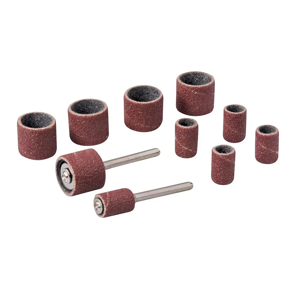 Silverline 12 Piece Drum Sanding Kit Rotary Hobby Tool 1/4" 1/2" 3.1mm 
