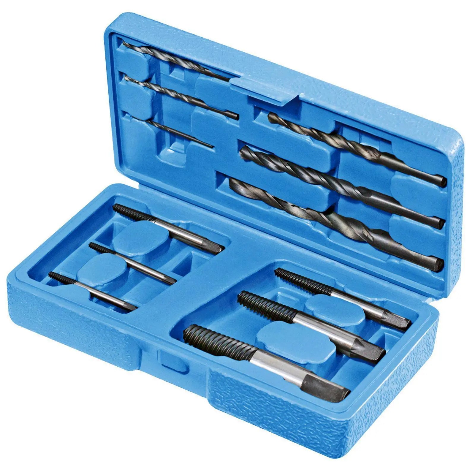 Silverline 12 Piece Screw Extractor Set Damaged Broken Stud Remover 
