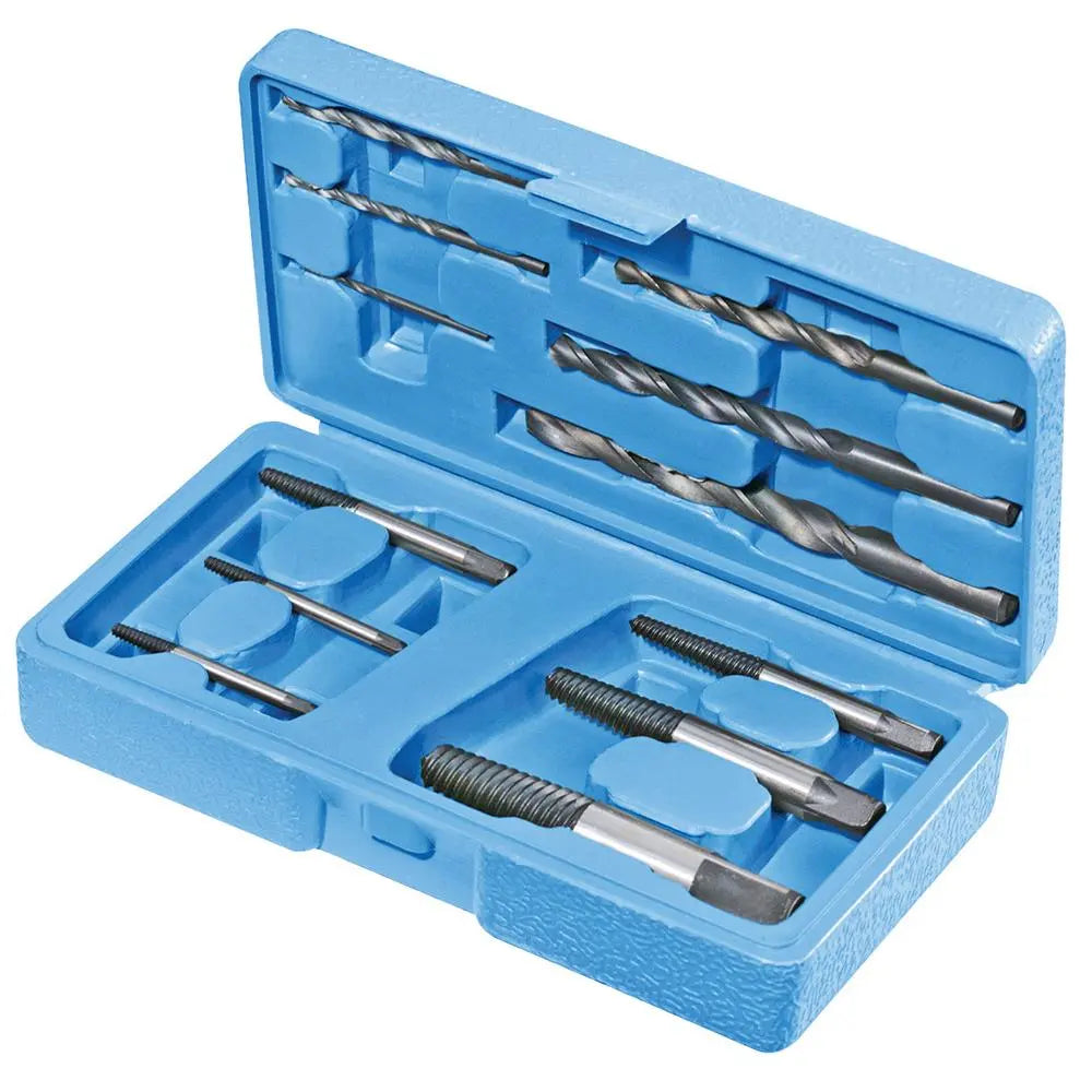 Silverline 12 Piece Screw Extractor Set Damaged Broken Stud Remover 