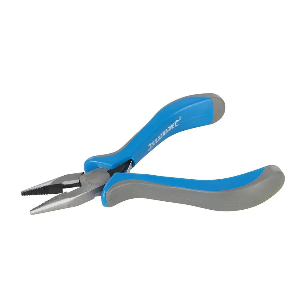 Silverline 130mm Mini Long Nose Pliers Soft Grip Precision Craft Micro 