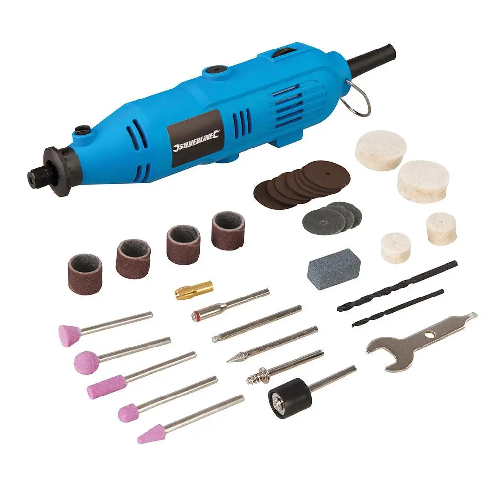 Silverline 135W Multi-Function Rotary Tool 249765  White Rose Tools