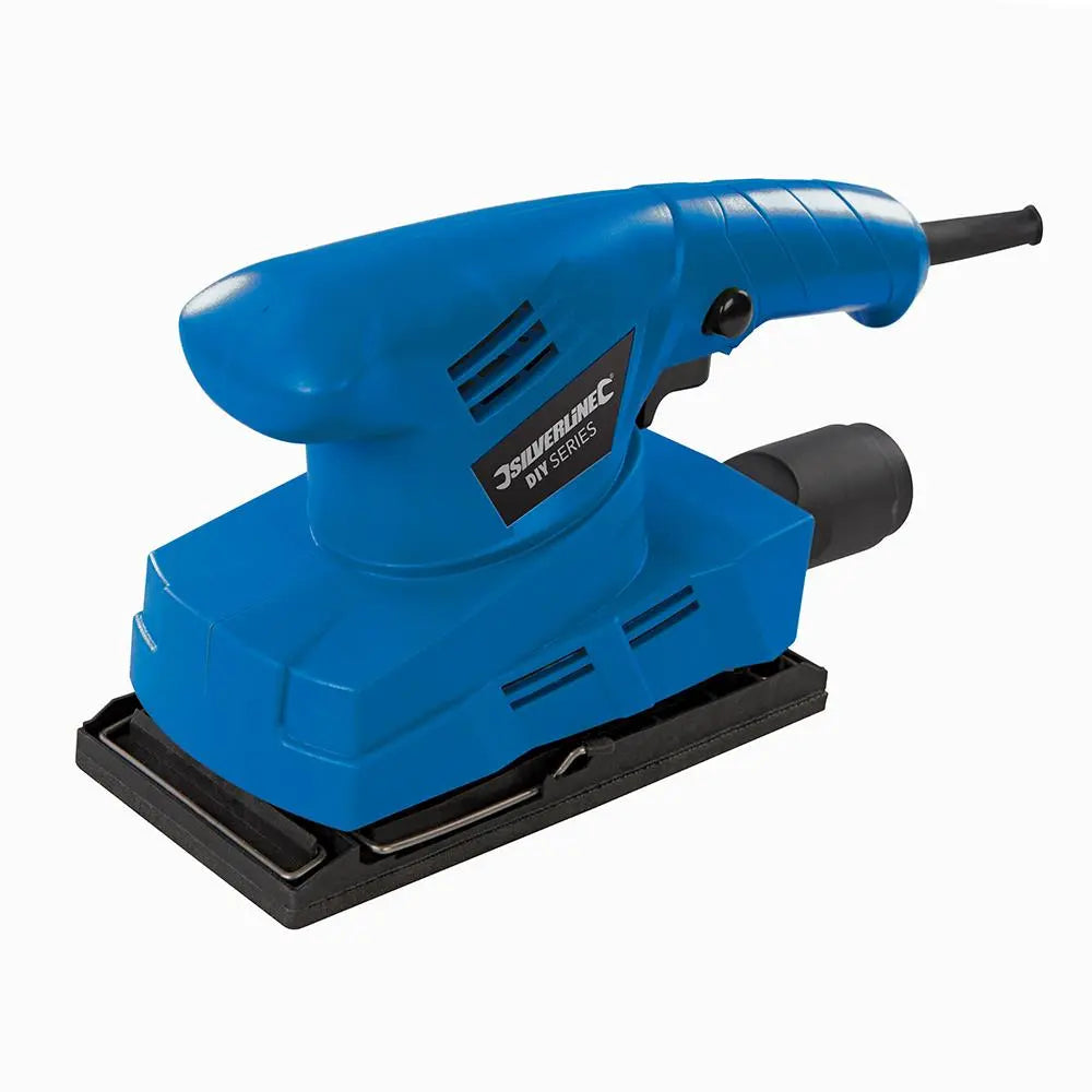Silverline 135W Orbital Sander 1/3 Sheet 521333  White Rose Tools