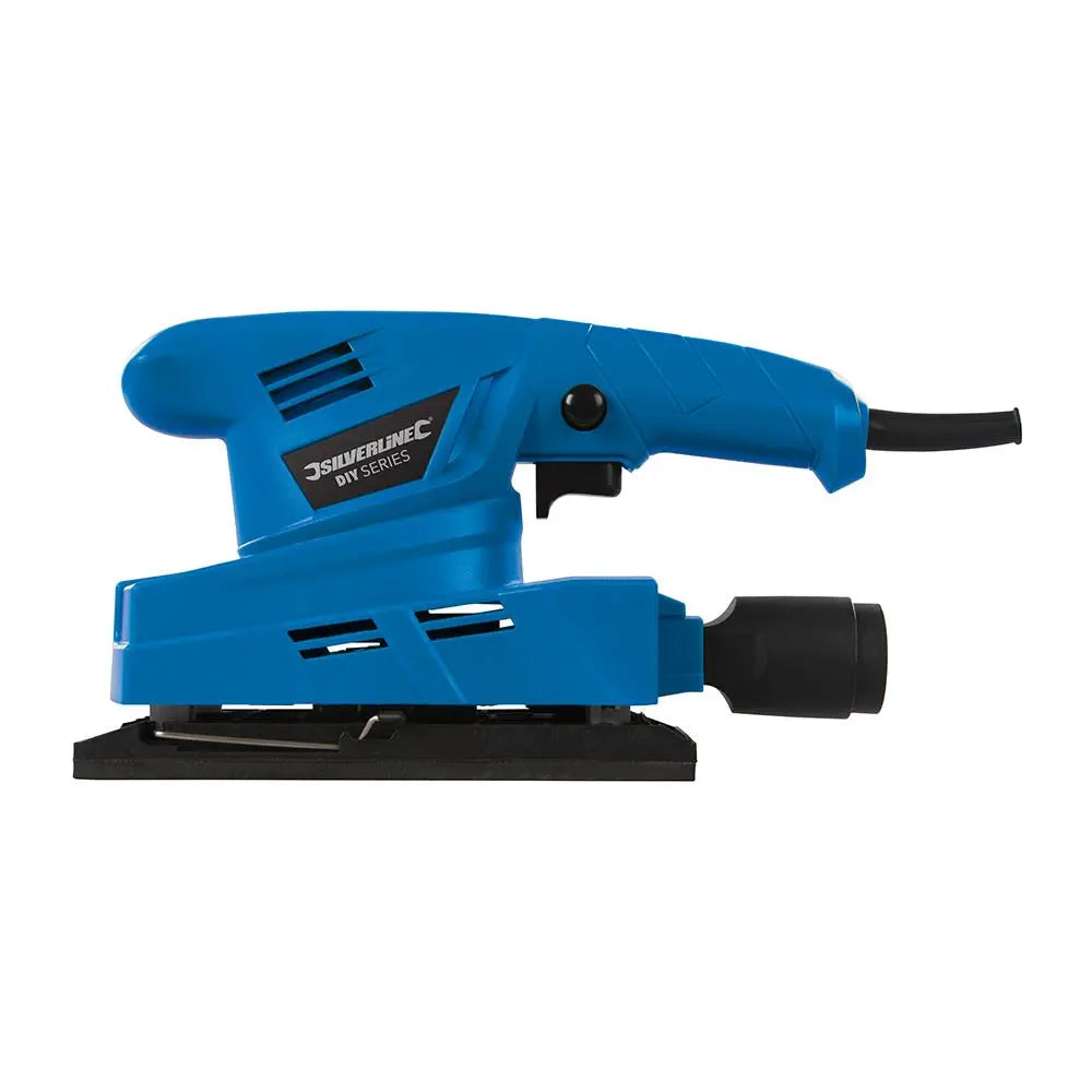Silverline 135W Orbital Sander 1/3 Sheet 521333  White Rose Tools