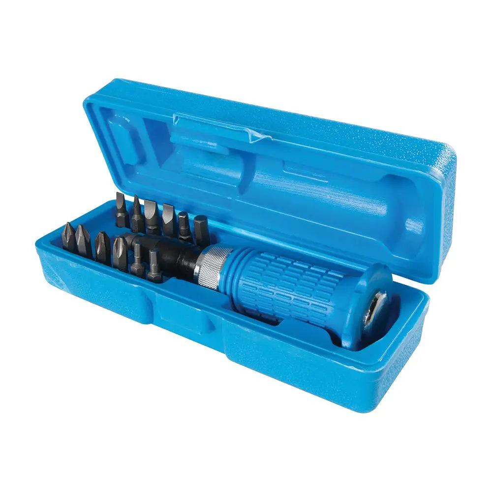 Silverline 14 Piece Soft-Grip Impact Driver Set Screwdriver Phillips Slotted Hex 