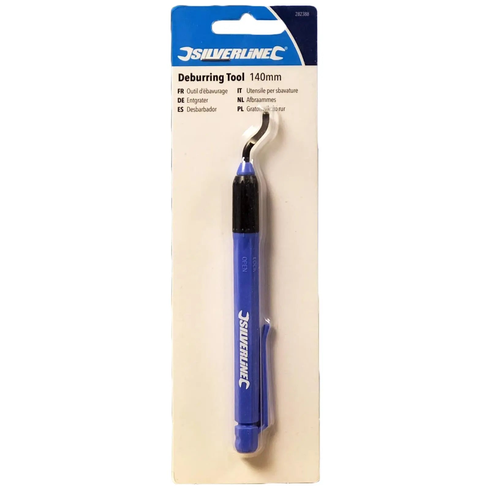 Silverline 140mm Deburring Tool Pipe Plumbing Steel Copper Brass Plastic 