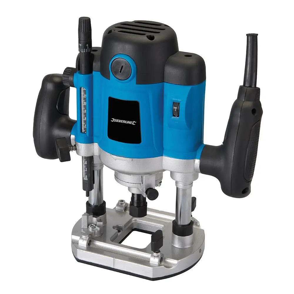 Silverline 1500W Plunge Router 1/2" 264895  White Rose Tools