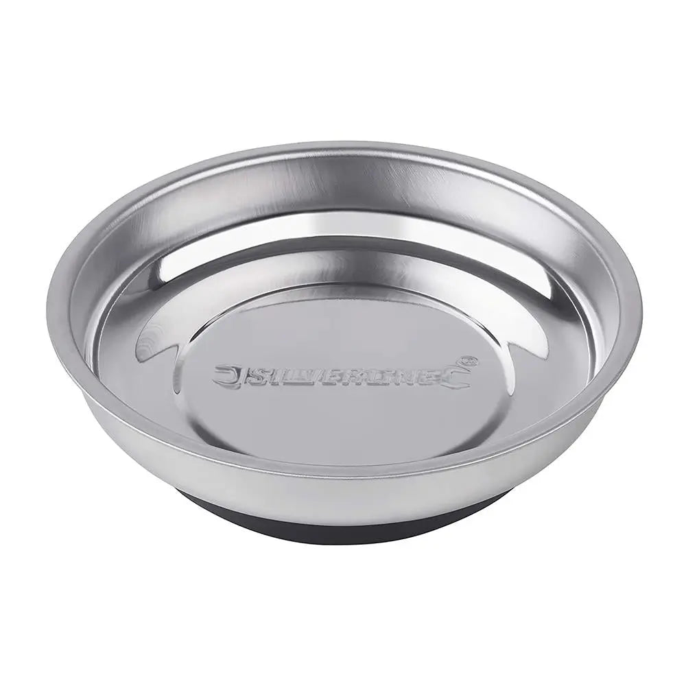 Silverline 150mm Magnetic Parts Dish Storage Stainless Steel Tray 