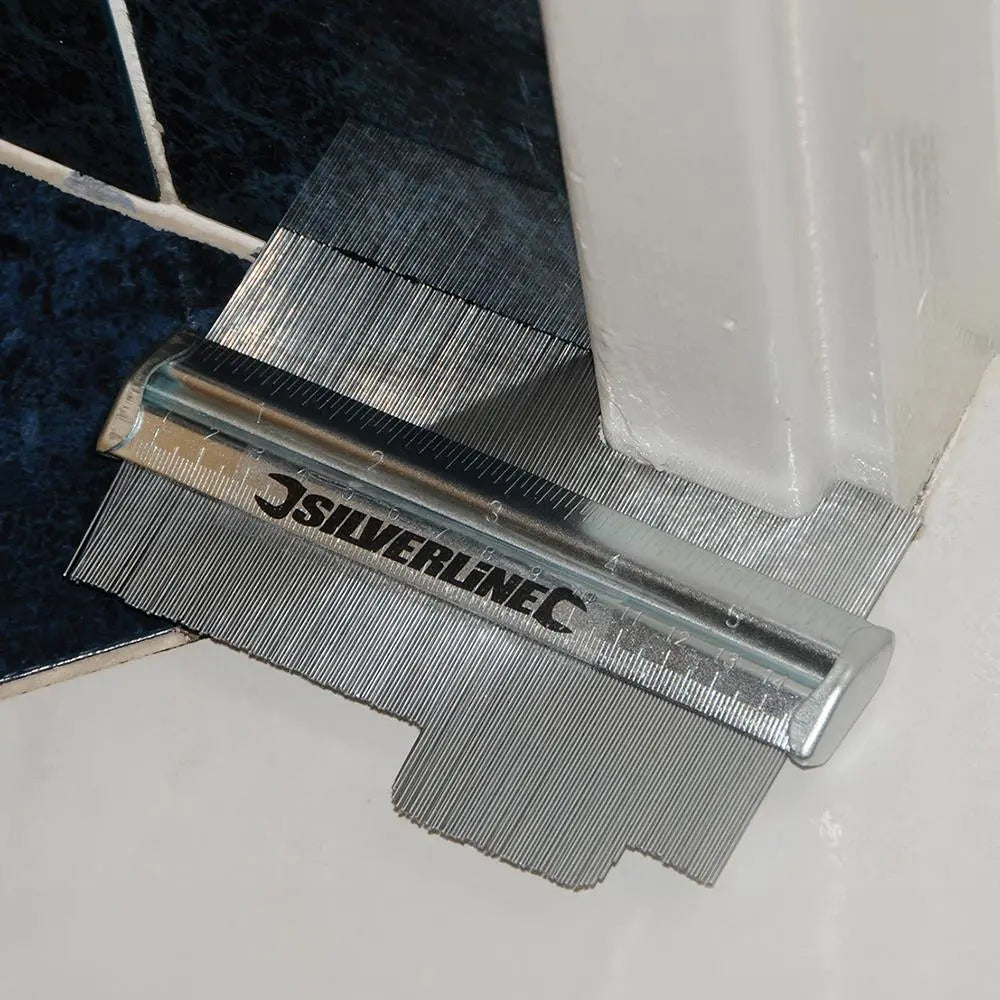 Silverline 150mm Steel Profile Gauge Metric Imperial Carpet Fitting 