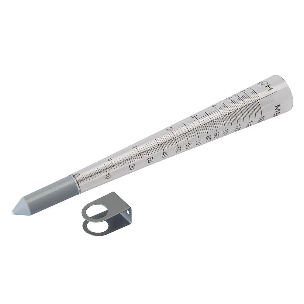 Silverline 160mm Rain Gauge Metric Imperial Garden Rainfall Level Watering Soil 