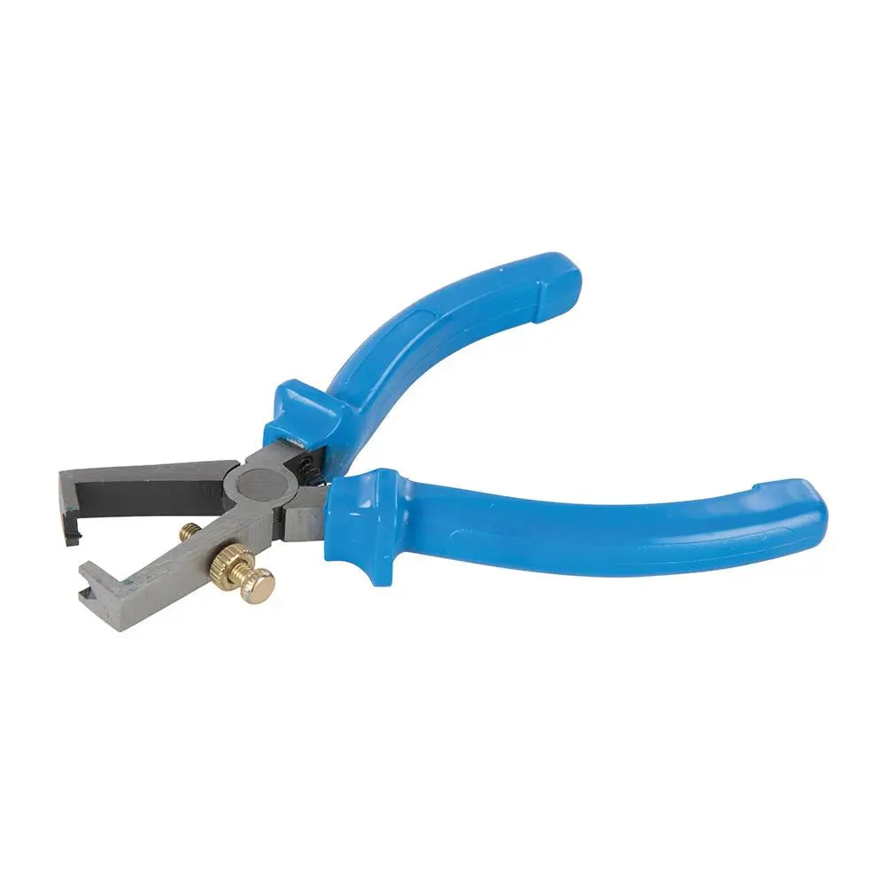 Silverline 160mm Wire Stripping Pliers V-Groove Adjustable Strippers 