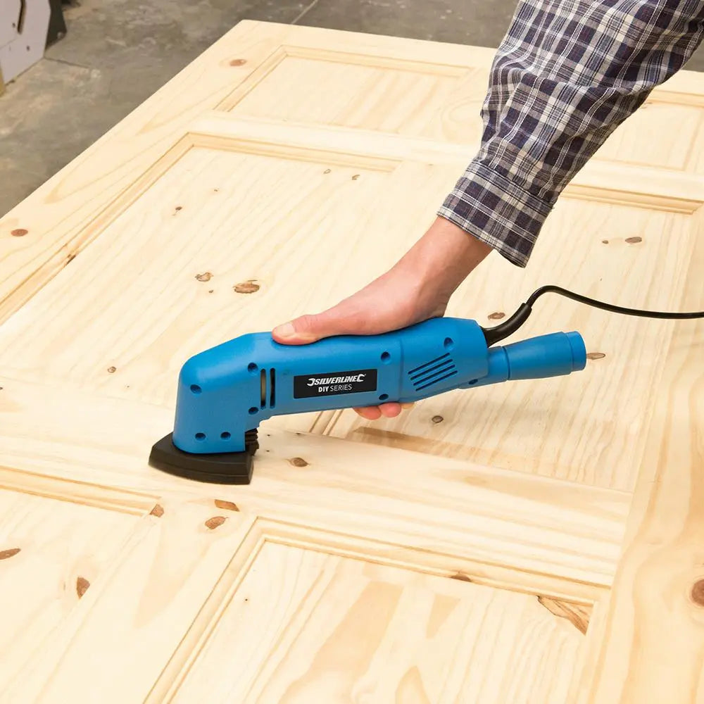 Silverline 180W Detail Sander 90mm 261345  White Rose Tools