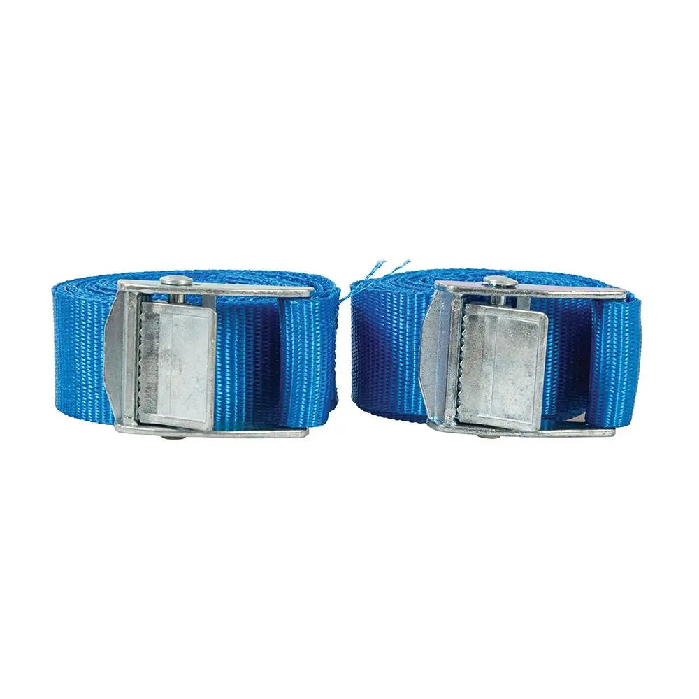 Line Set Strap Silverline 2 Piece Buckled Straps Set 2.5m x 25mm Securing Cargo Lash