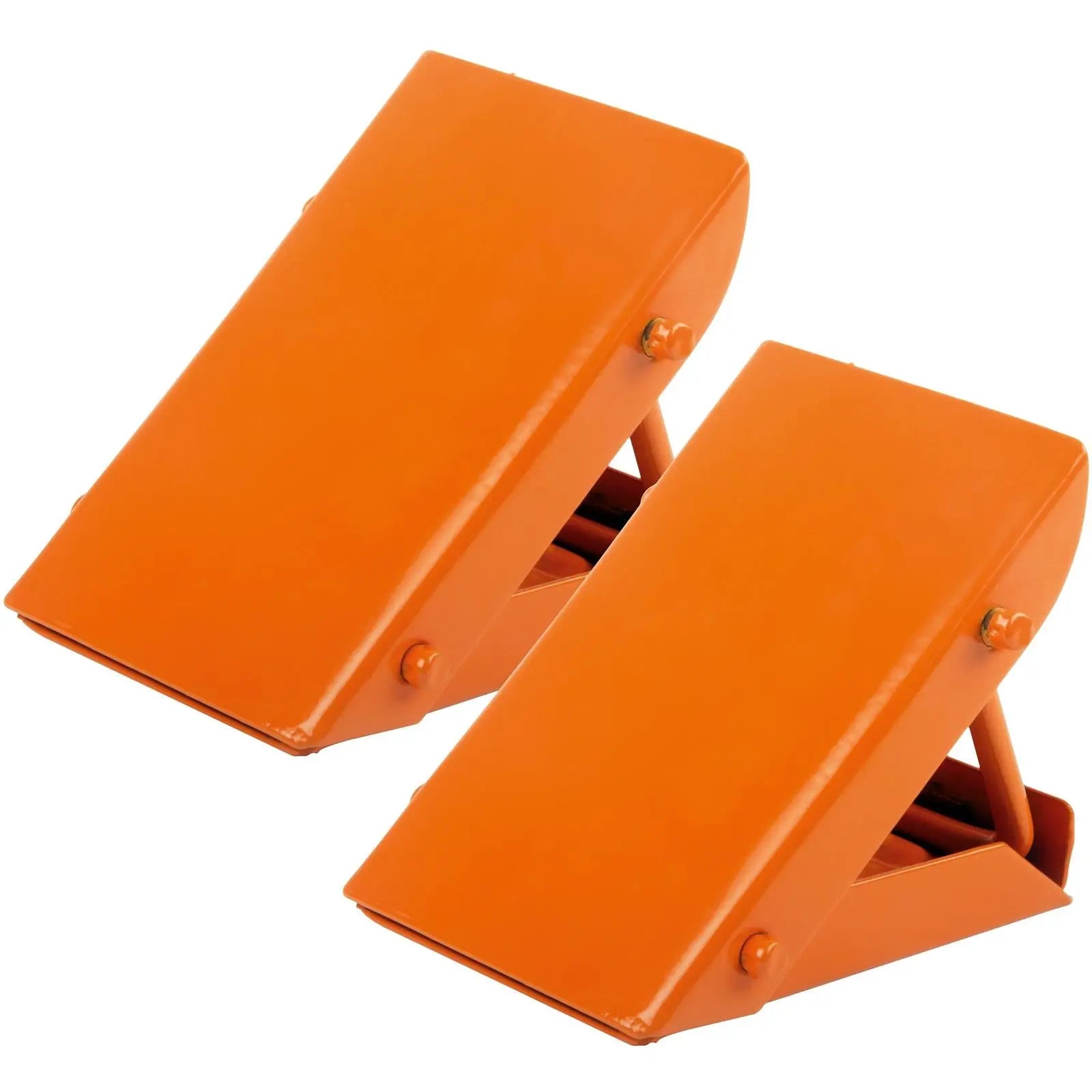 Silverline 2 Piece Folding Wheel Chocks Car Caravan Trailer Van Heavy Duty Wedge 