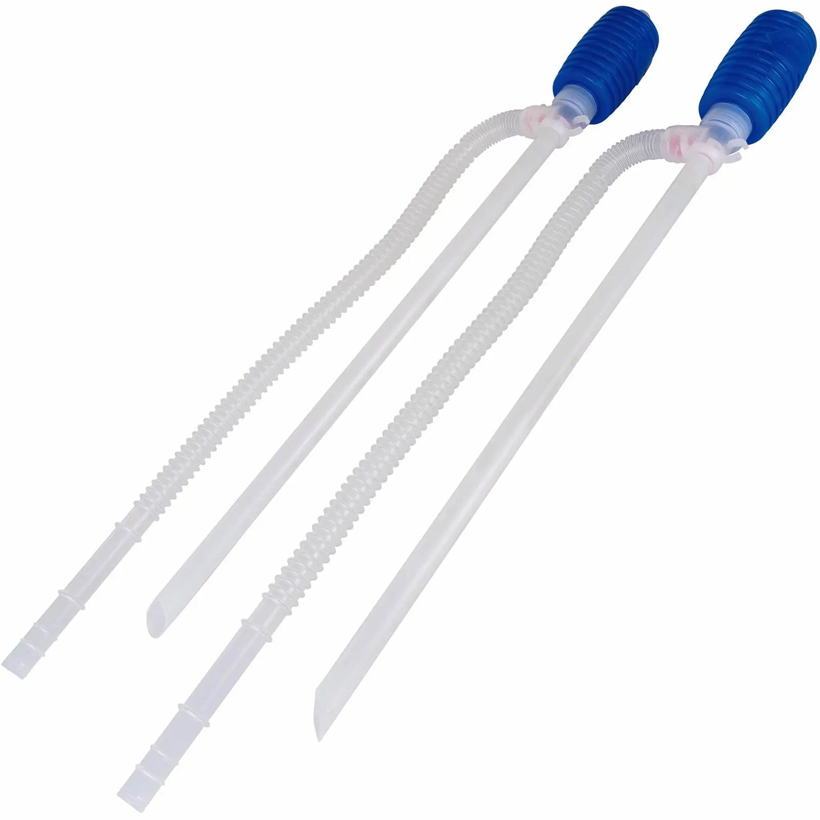Silverline 2 Piece Siphon Pump Oil Transfer Petrol Diesel Hose Car Bike Fluid 