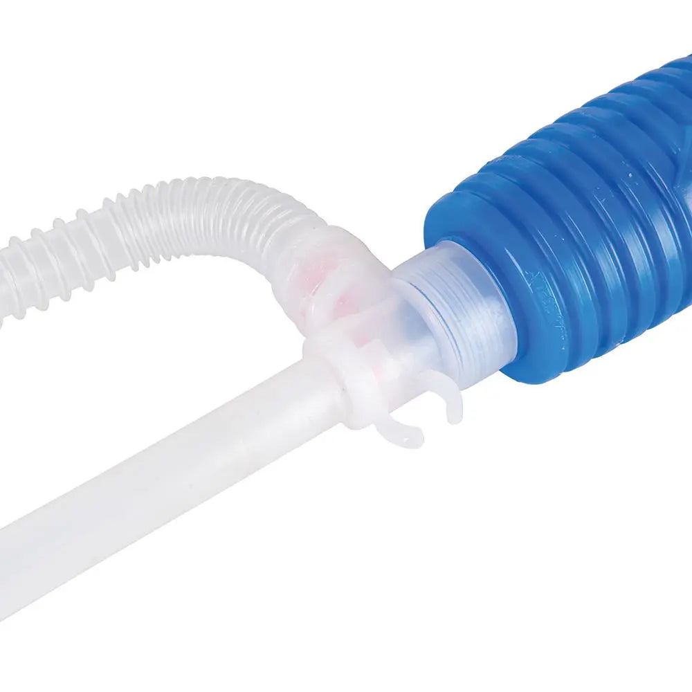 Silverline 2 Piece Siphon Pump Oil Transfer Petrol Diesel Hose Car Bike Fluid 