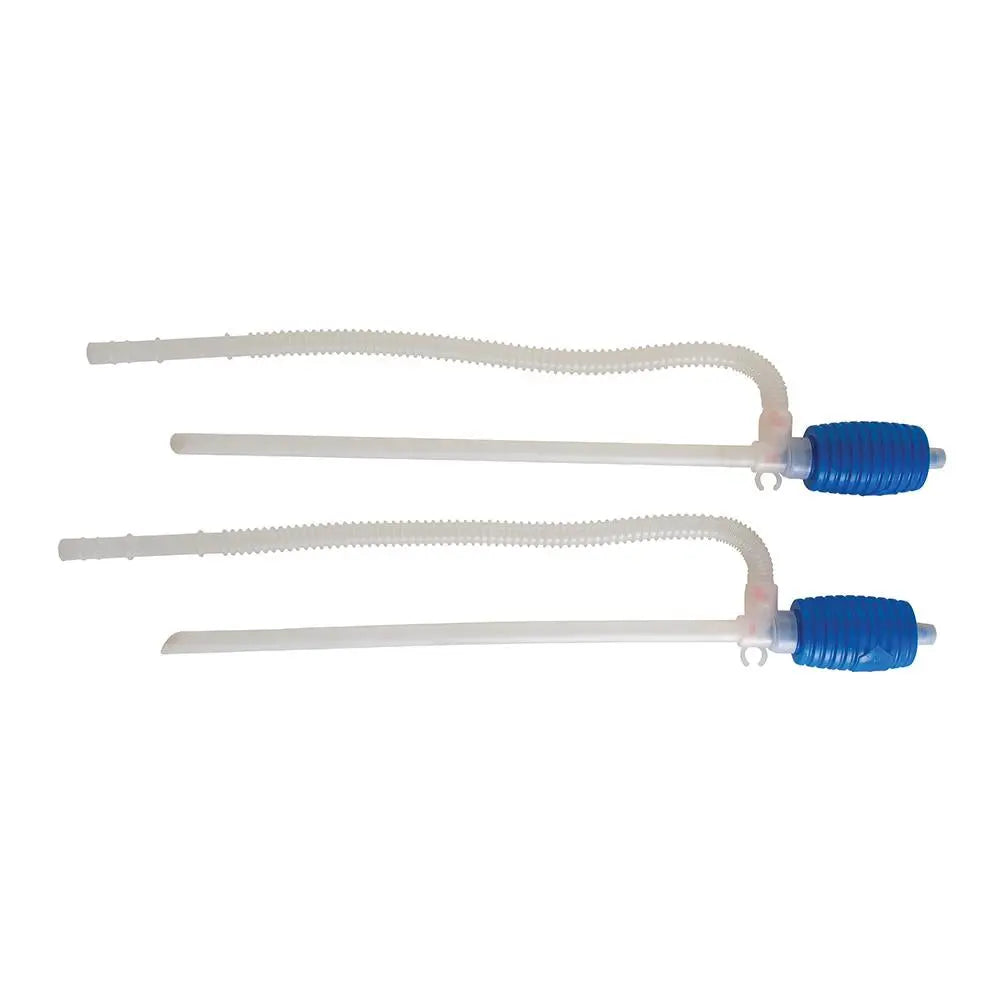 Silverline 2 Piece Siphon Pump Oil Transfer Petrol Diesel Hose Car Bike Fluid 