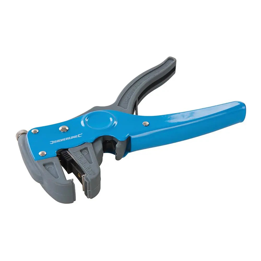 Silverline 2-in-1 Adjustable Wire Strippers 170mm 296135  White Rose Tools
