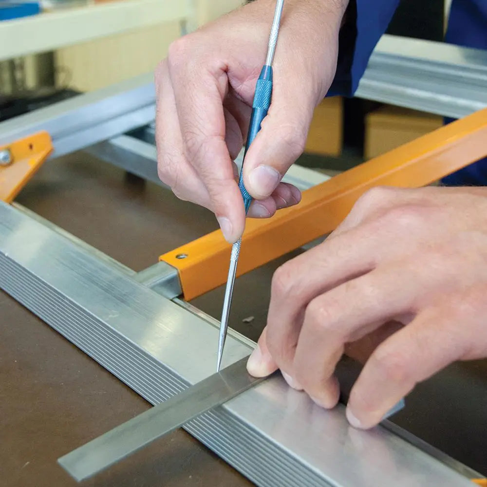 Silverline 200mm Engineers Scriber Straight & 90° Scoring Metal Plastic 
