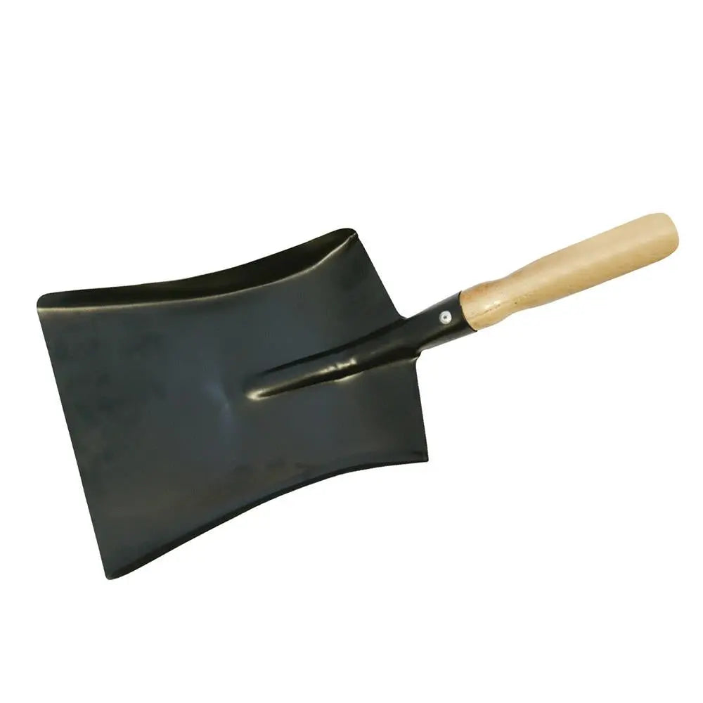 Silverline 230mm Dust Pan Hardwood Handle Cleaning Dirt Scoop Shovel Steel 