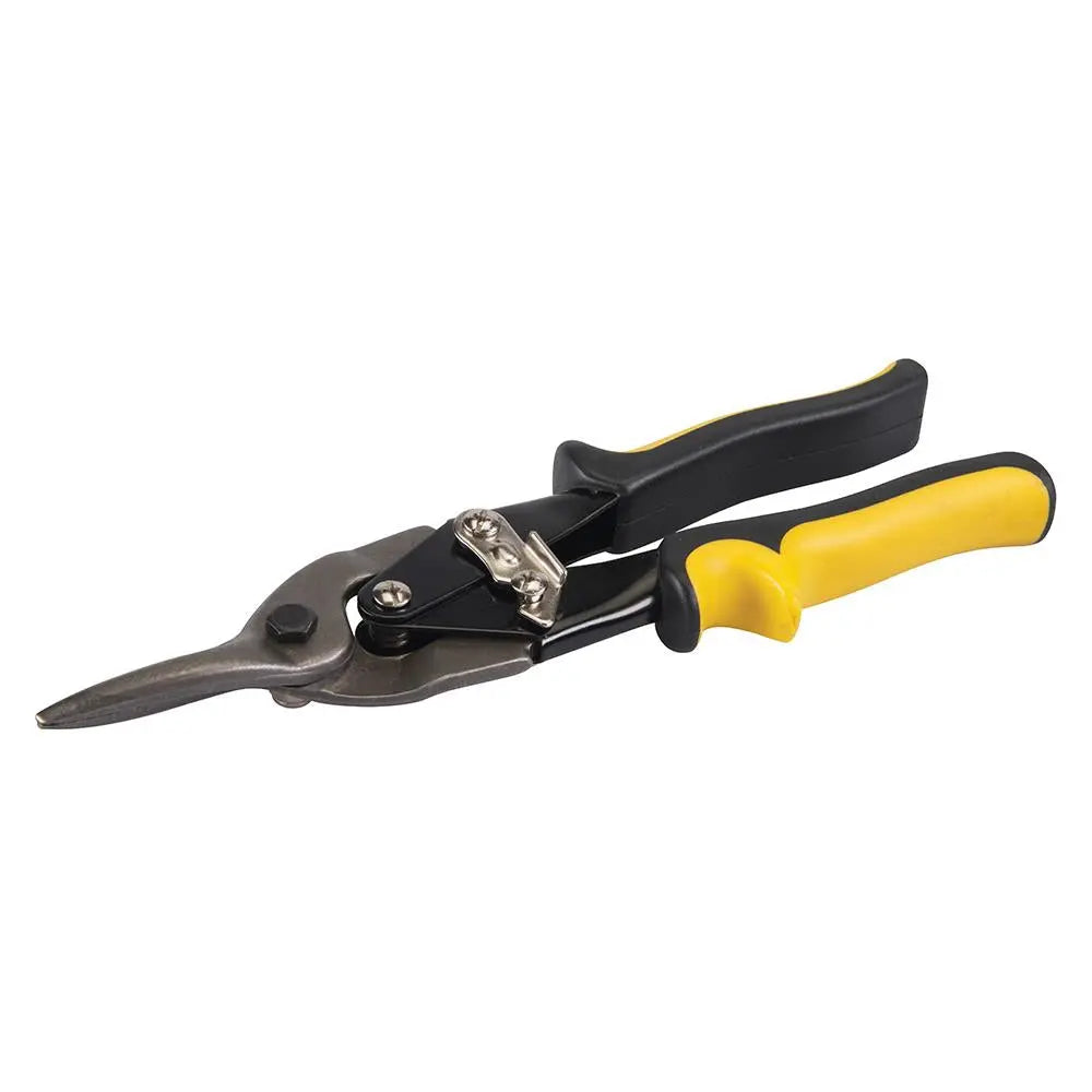 Silverline 240mm Straight Cut Aviation Tin Snips Metal Compound Lock Guard 