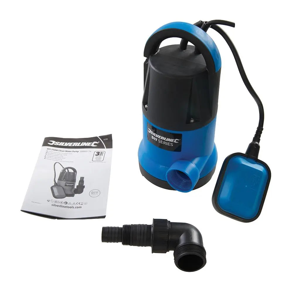 Silverline 250W Clean Water Pump 752782  White Rose Tools