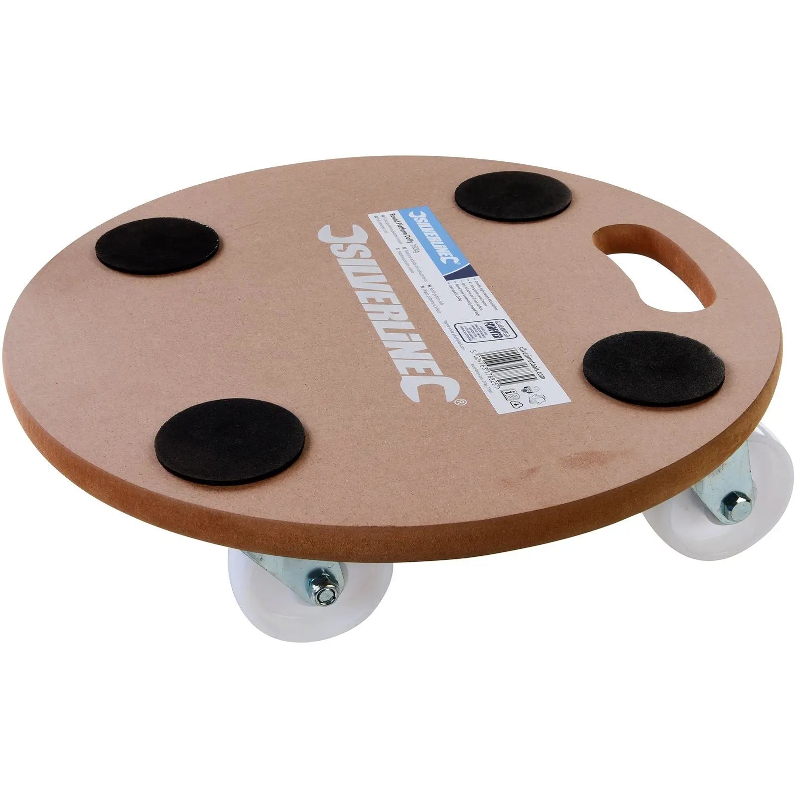 Silverline 250kg Round Platform Dolly 380mm Lifting Handling Furniture Removal 