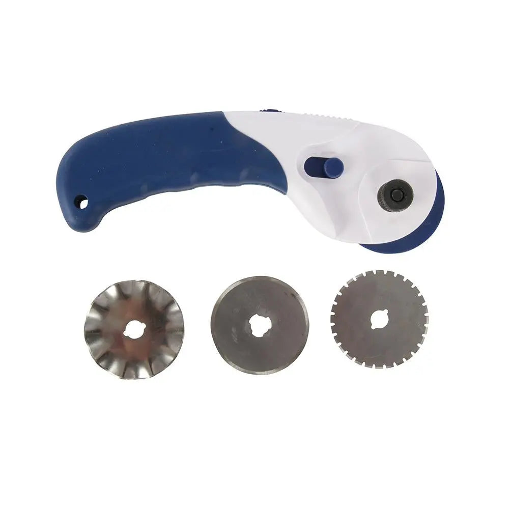 Silverline 3-in-1 Rotary Cutter 45mm Dia Blades 184953  White Rose Tools