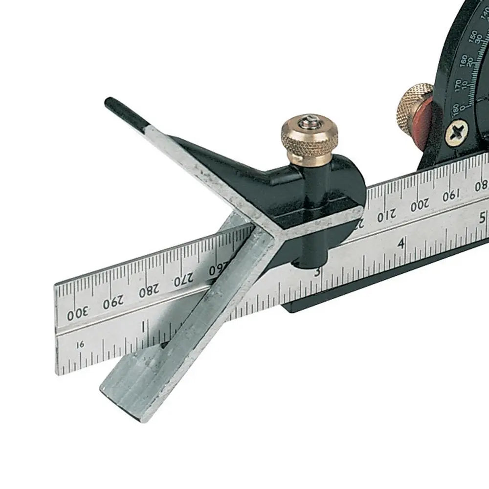 Silverline 300mm Combination Square Set Spirit Level Metric Imperial Scriber 