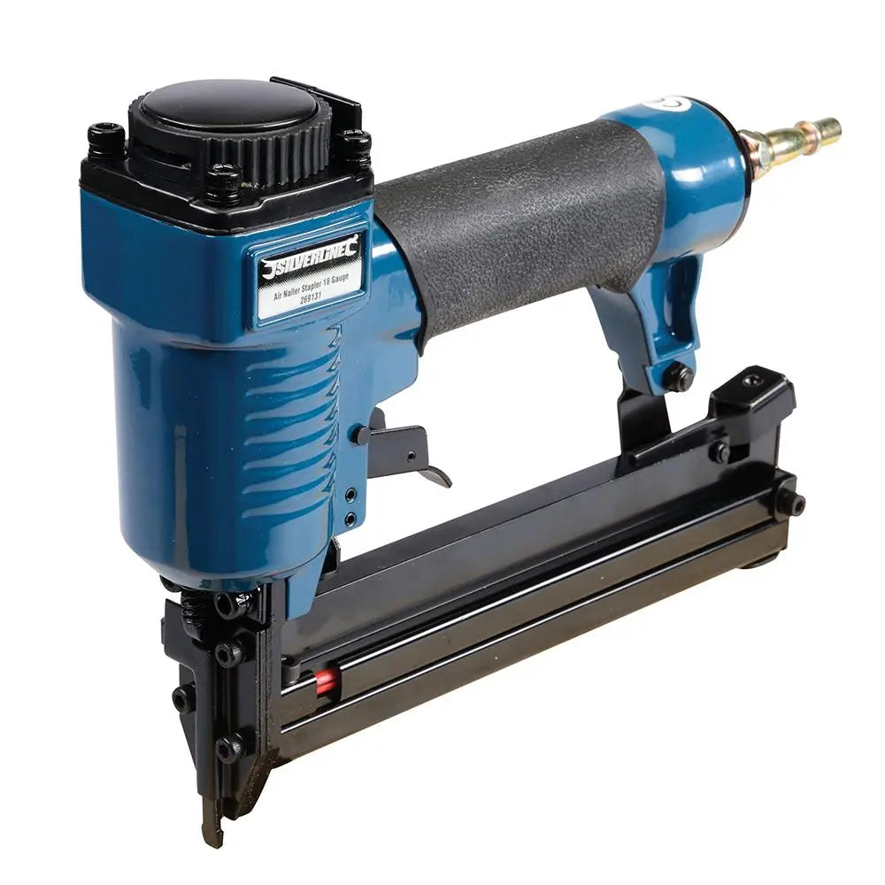 Silverline 32mm Air Nailer Stapler 18 Gauge 10-32mm Staple Nail Gun Power Tool 