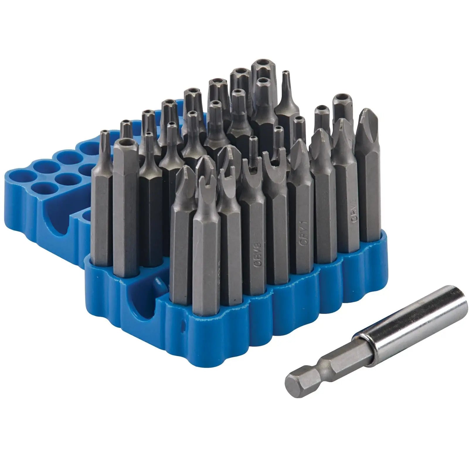 Silverline 33 Piece 50mm Security Bit Set Screwdriver Drill Magnetic Trx Hex 