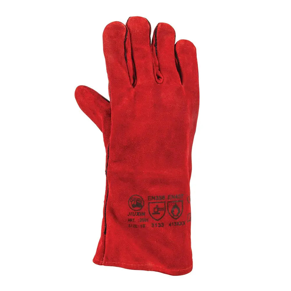 Silverline 330mm Welders Gauntlets Safety PPE Heat Resistant Oven 