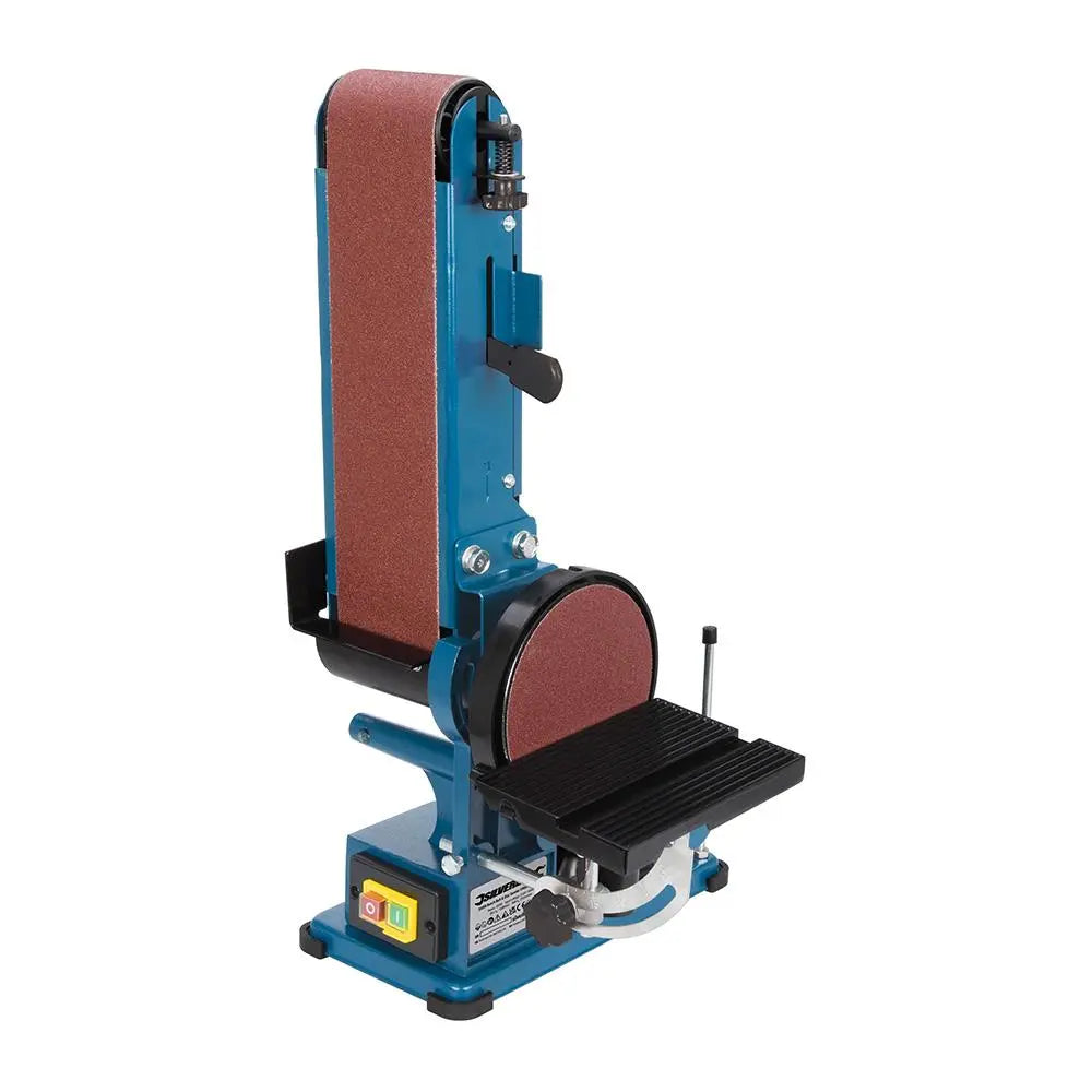 Silverline 350W Bench Belt & Disc Sander 390mm 972660  White Rose Tools
