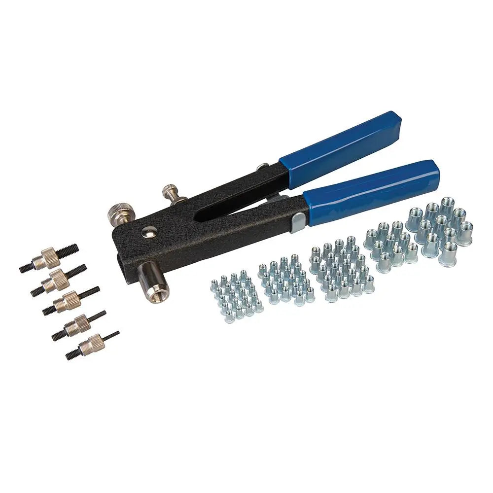 Silverline 4-8mm Threaded Rivet Insert Tool Gun Metal Plastic Fibreglass 