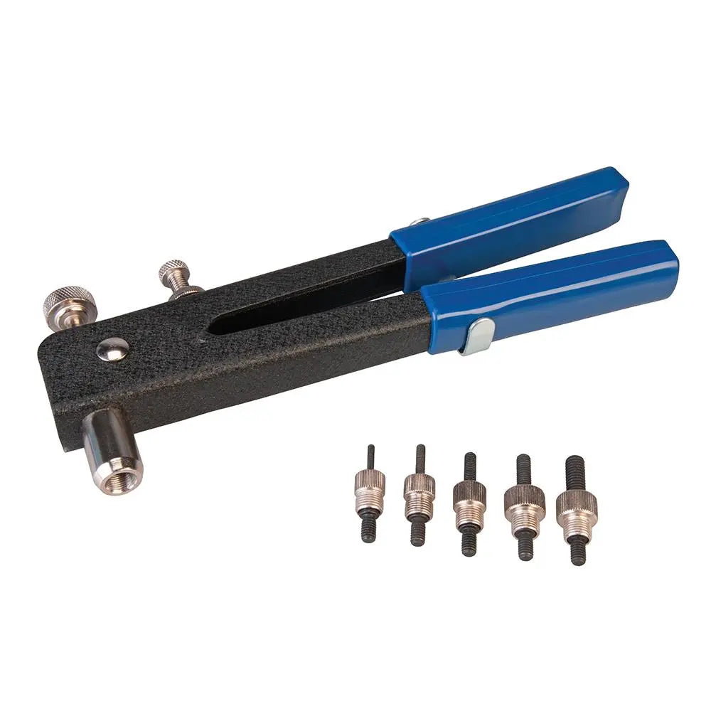 Silverline 4-8mm Threaded Rivet Insert Tool Gun Metal Plastic Fibreglass 