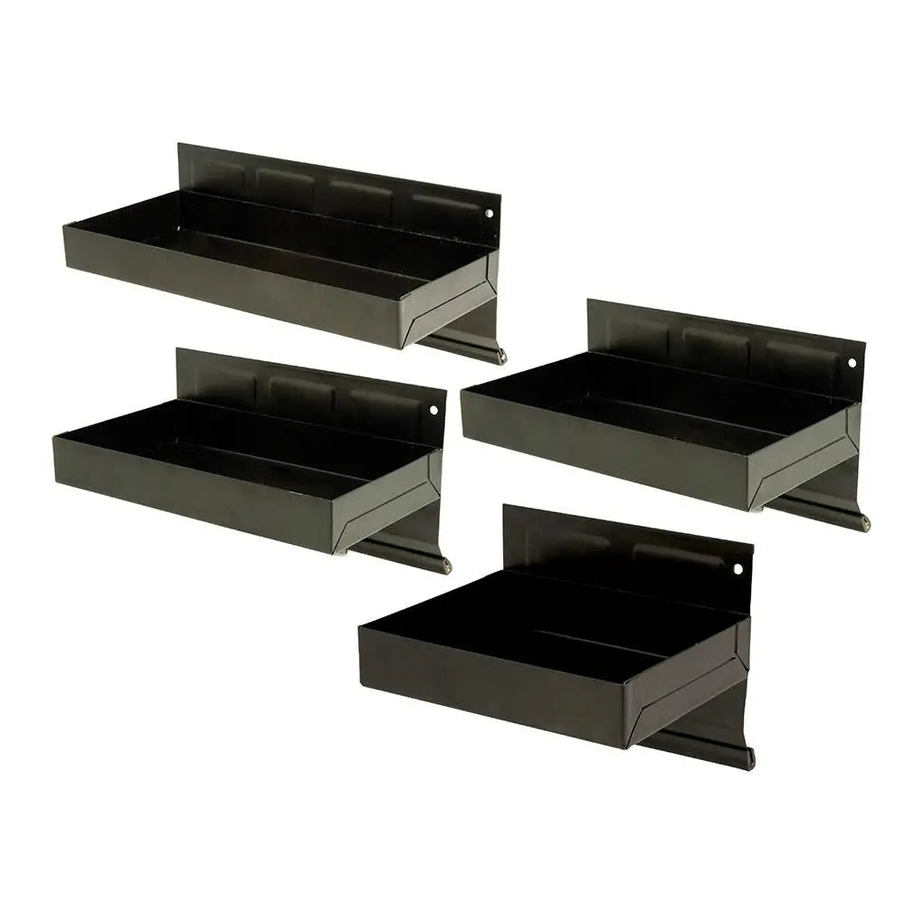 Silverline 4 Piece Magnetic Tool Tray Set 150-310mm Storage Garage Workshop Tidy 