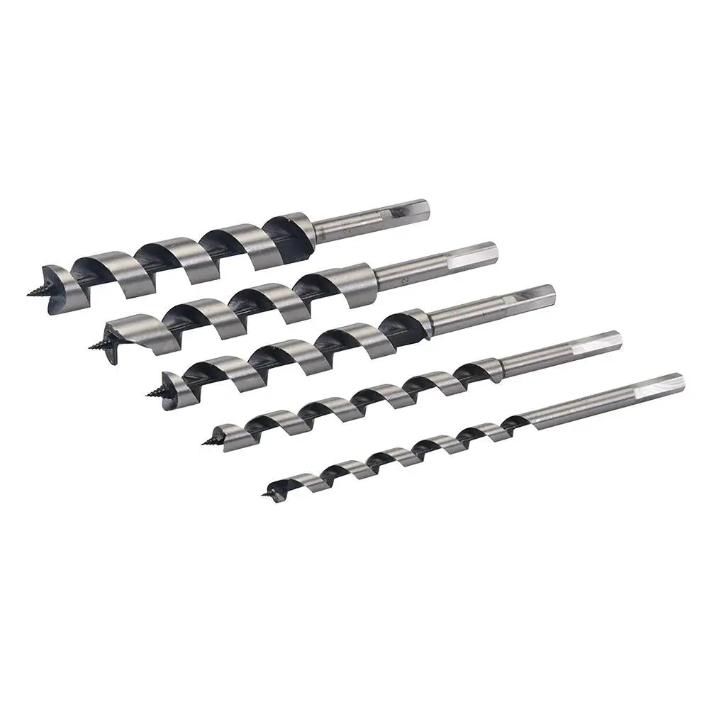 Silverline 5 Piece Auger Bit Set 10, 13, 19, 22 & 25mm Wood Joinery Carpenter Builder 
