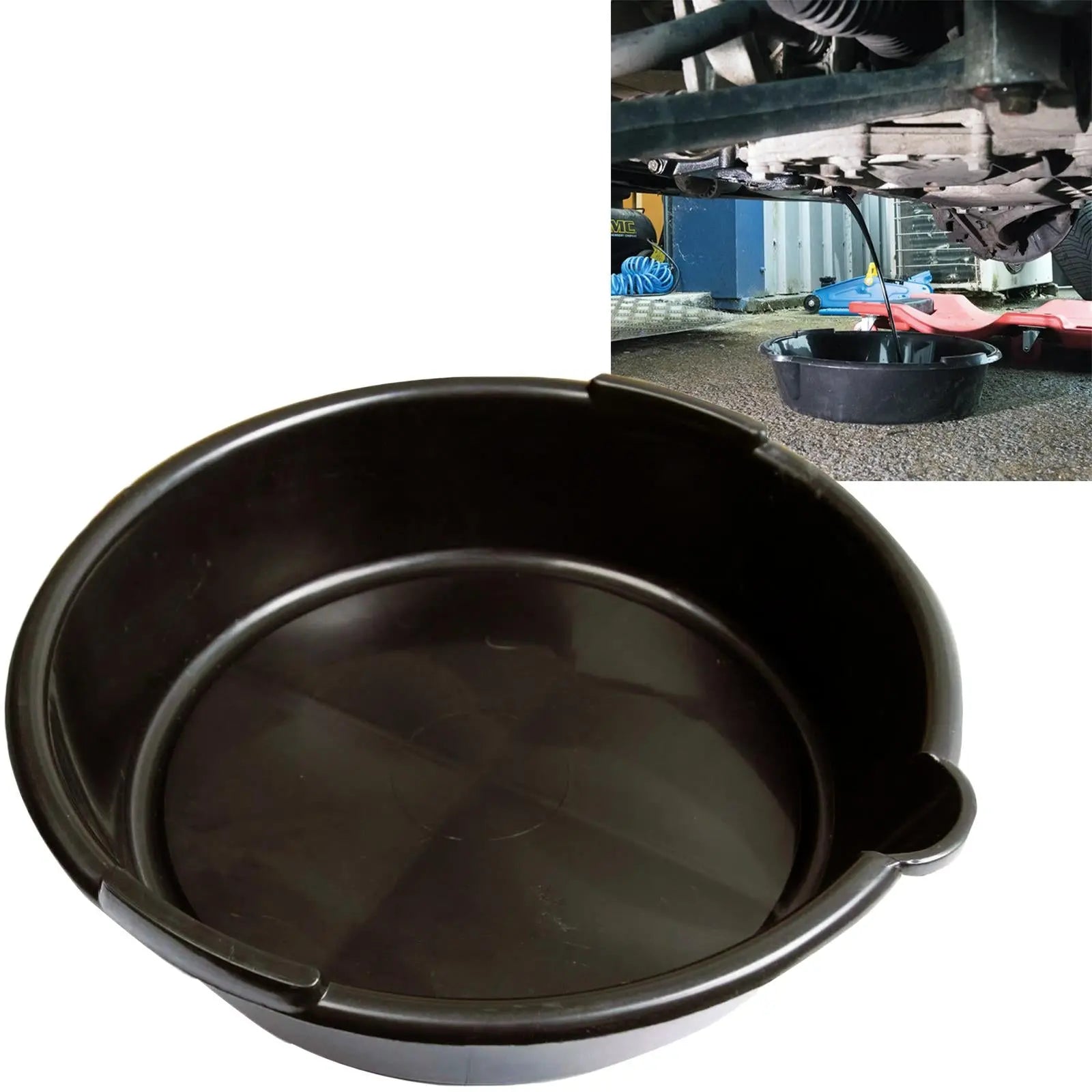 Silverline 6 Litre Oil Drain Pan Car Service Equipment Transfer 