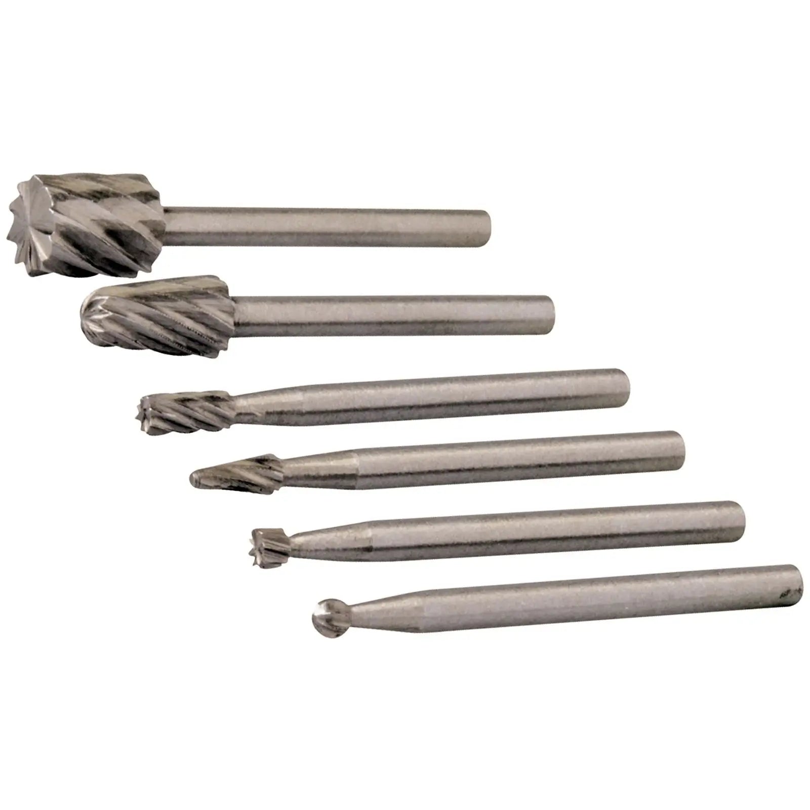 Silverline 6 Piece HSS Router Cutter Bit Set 3.1mm Mandrel Hobby Tool 