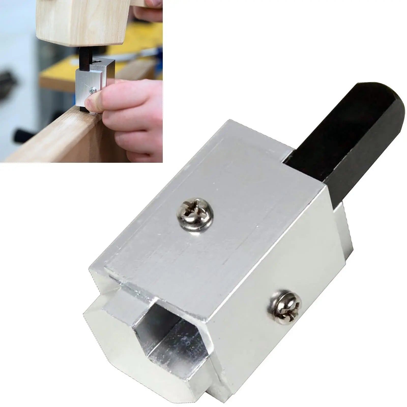 Silverline 70mm Corner Chisel Hinge Recesses Tungsten Steel Jig Rounded 