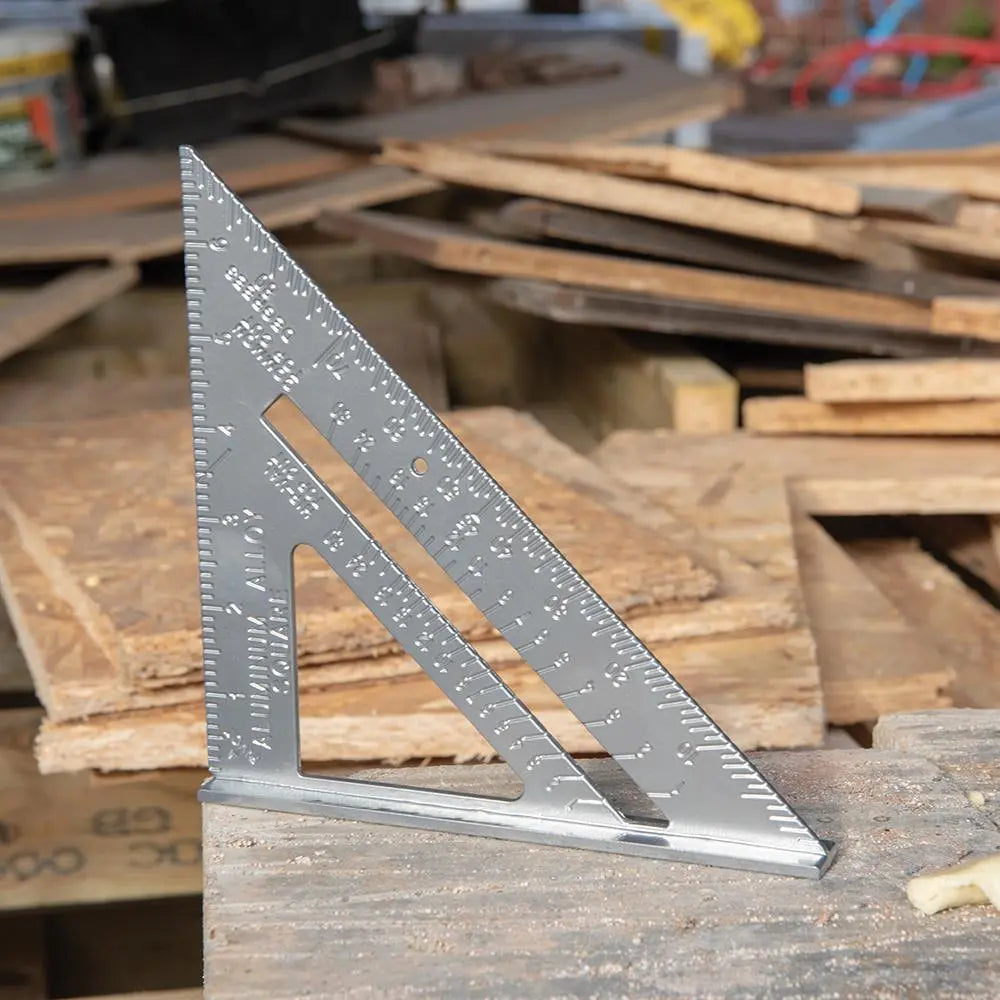Silverline 7" Aluminium Alloy Roofing Square Framing Roof Mitre Lipped Edge 