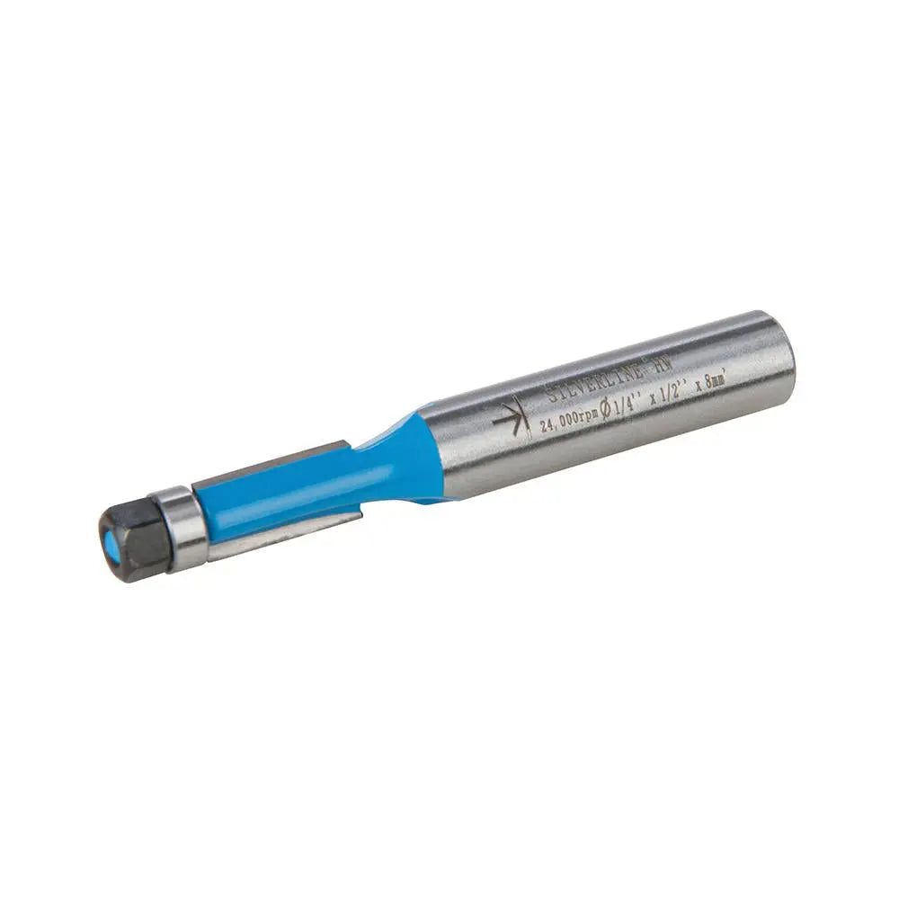 Flush Router Cutters Silverline 8mm Flush Trim Router Cutters - White Rose Tools