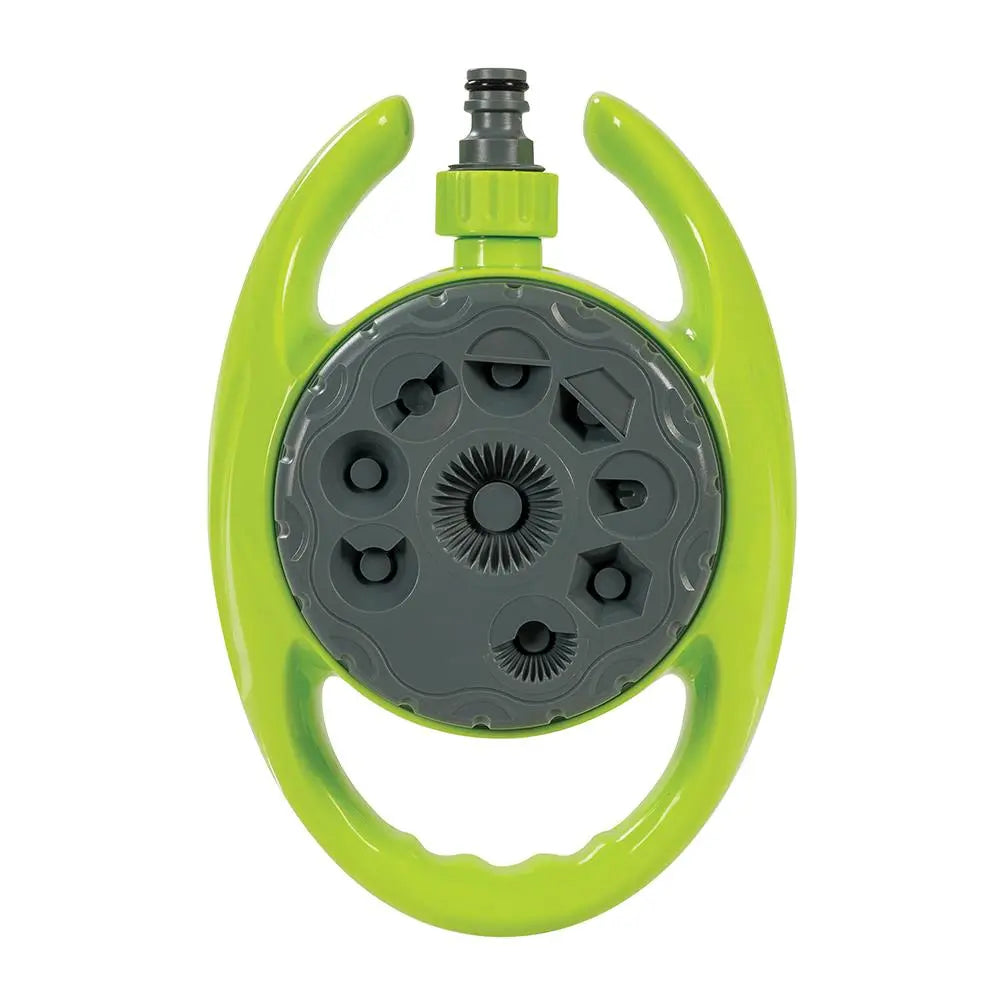 Silverline 9-Pattern Dial Sprinkler 110mm Dia 718693  White Rose Tools