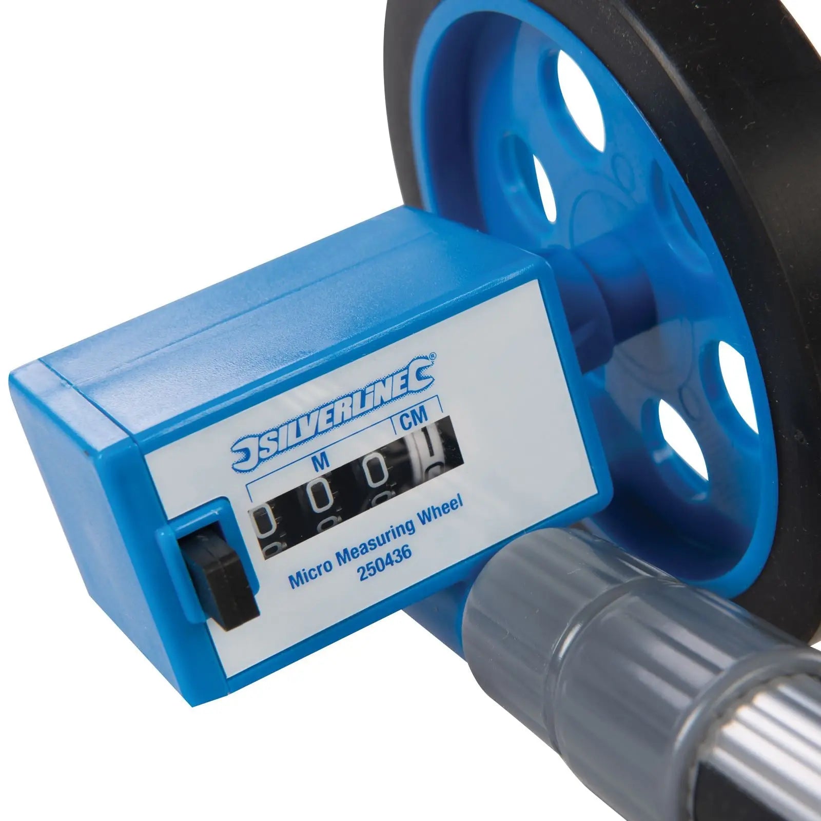 Silverline 999m Micro Measuring Wheel Telescopic 0-999m Metric Compact Distance - White Rose Tools