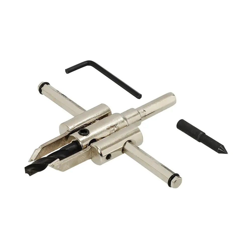 Silverline Adjustable Hole Cutter 30 - 120mm 447132  White Rose Tools