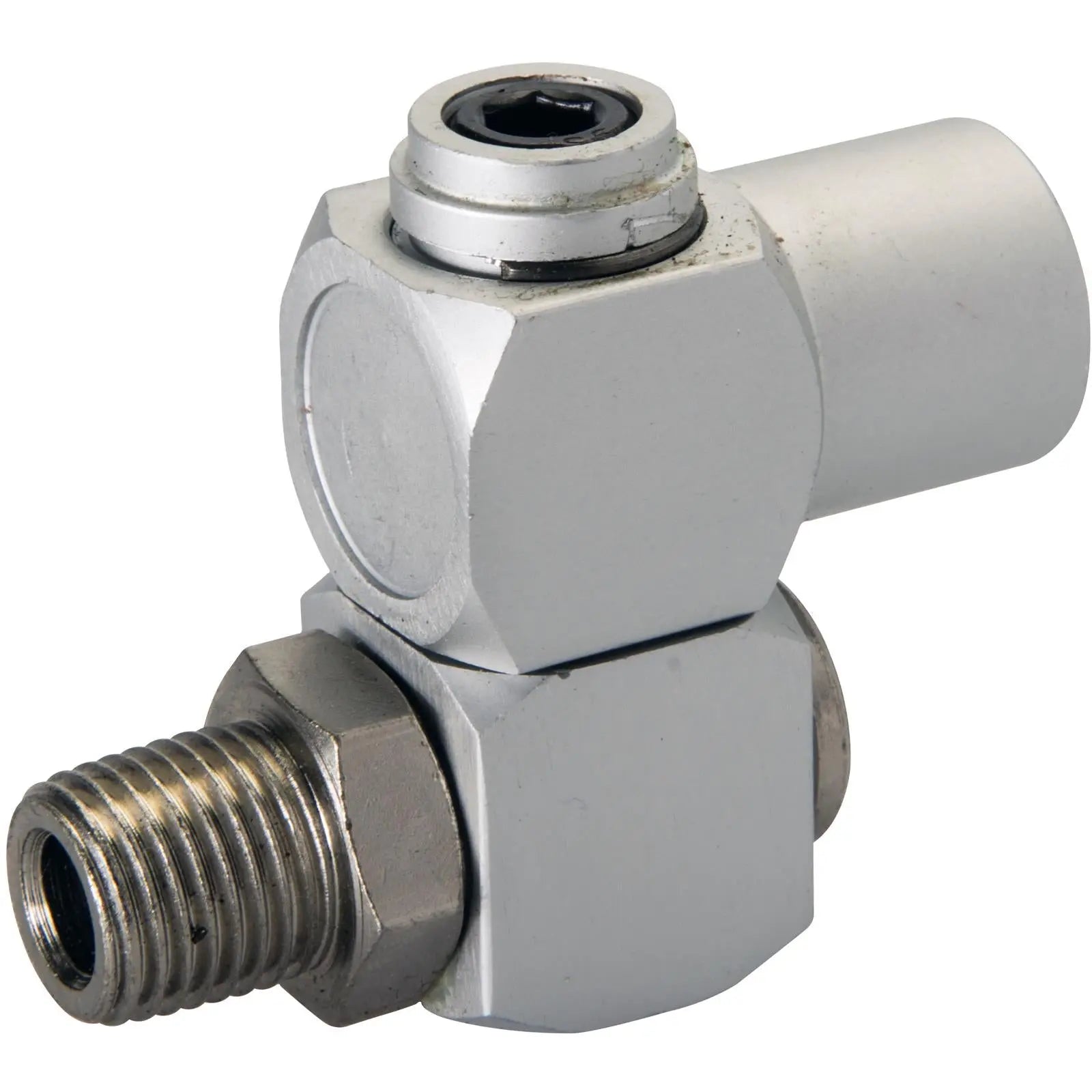 Silverline Air Line Swivel Connector 1/4" BSP Female Tool Fitting Anodised Aluminium 