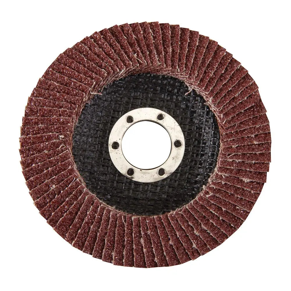 Silverline Aluminium Oxide Flap Disc 115mm 40 Grit 199877  White Rose Tools