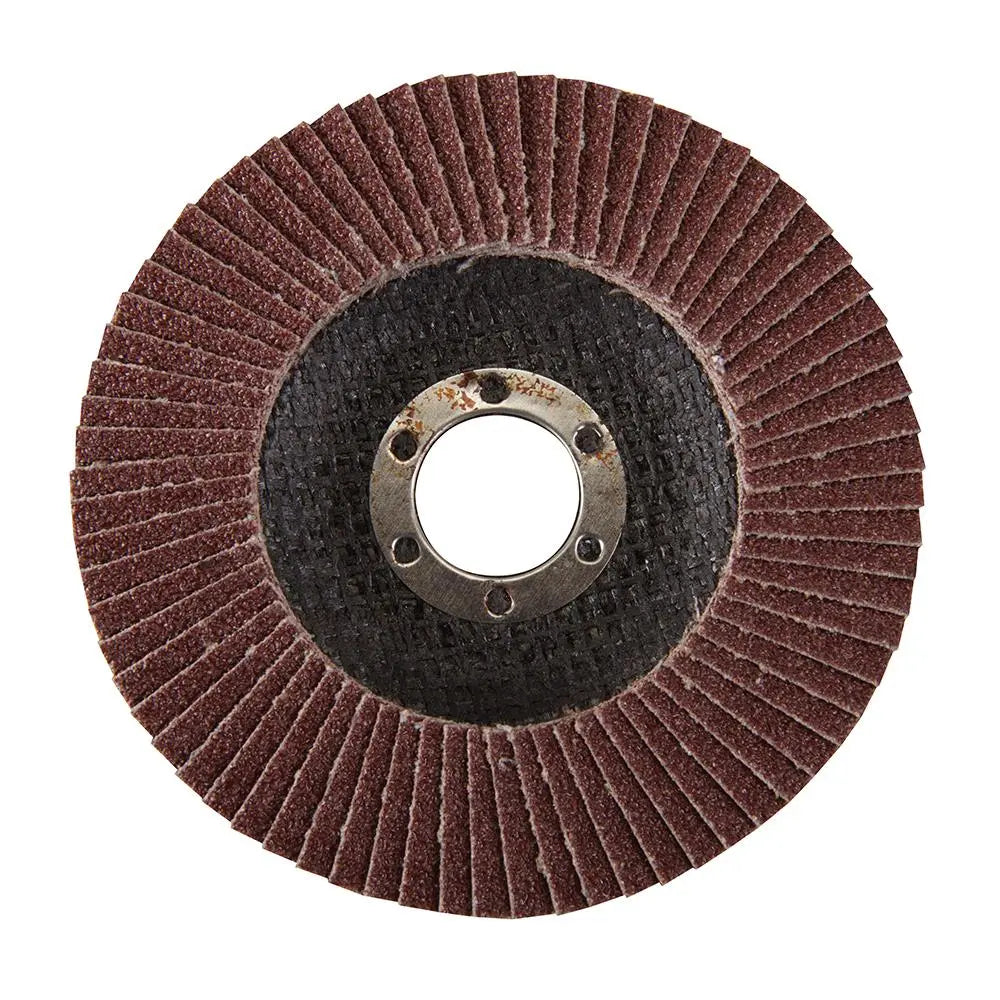 Silverline Aluminium Oxide Flap Disc 115mm 60 Grit 793761  White Rose Tools