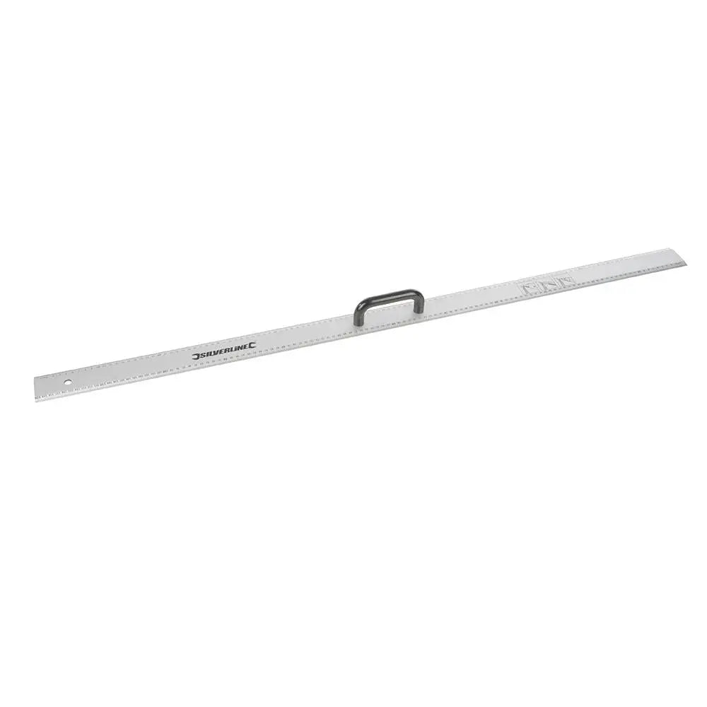 Silverline Aluminium Rule with Handle 1200mm 731210  White Rose Tools